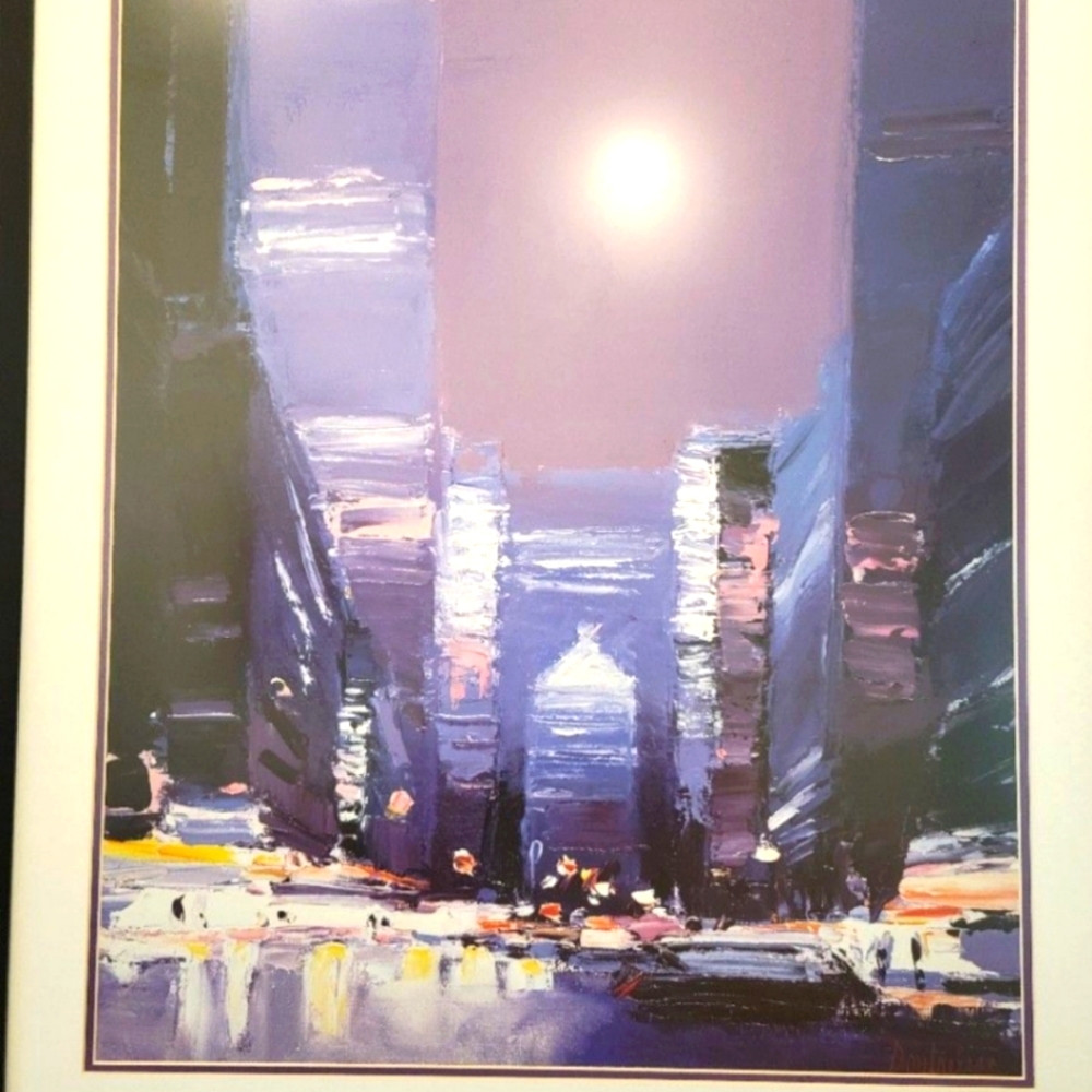 Pierre Doutreleau. Signed. New York. Framed. 40" x 32.5"